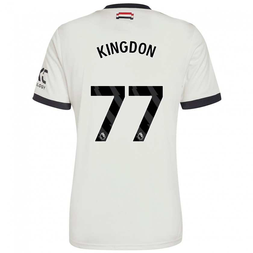 Kandiny Bambino Maglia Jack Kingdon #77 Bianco Sporco Kit Gara Third 2024/25 Maglietta