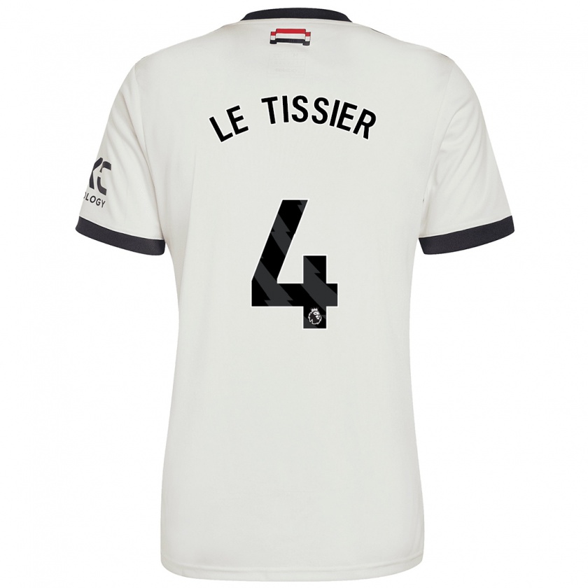 Kandiny Bambino Maglia Maya Le Tissier #4 Bianco Sporco Kit Gara Third 2024/25 Maglietta