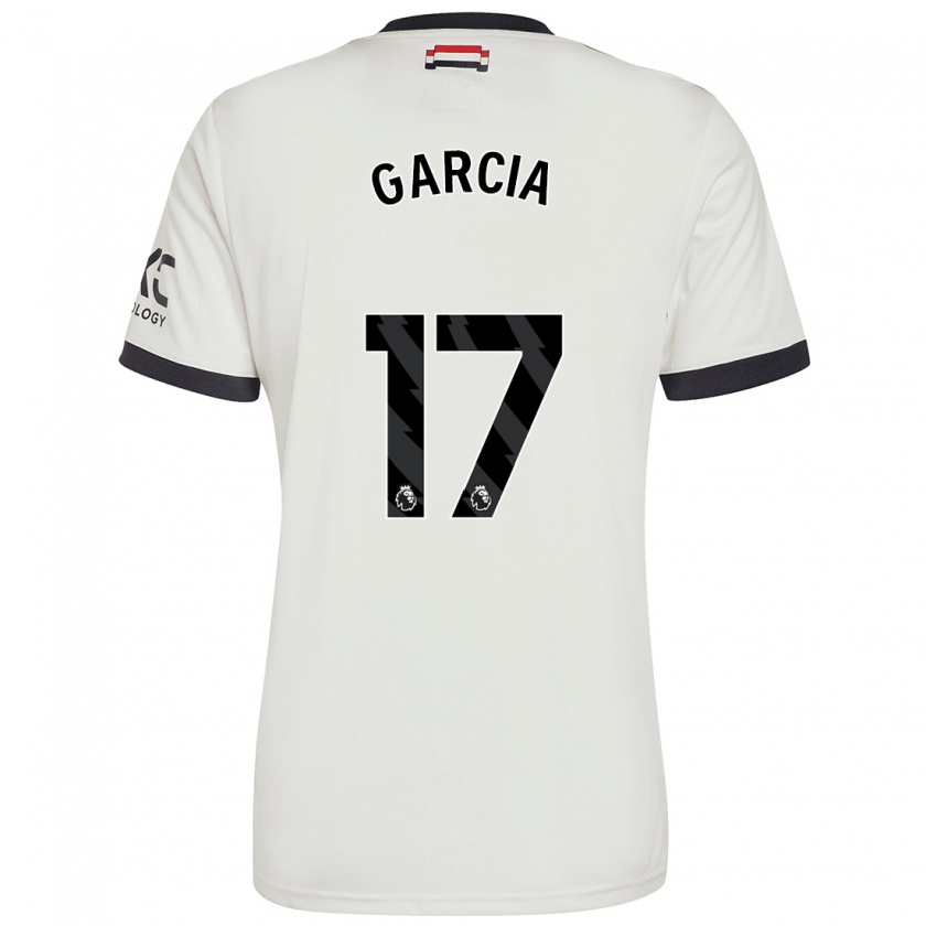 Kandiny Kinderen Lucia Garcia #17 Gebroken Wit Thuisshirt Derde Tenue 2024/25 T-Shirt