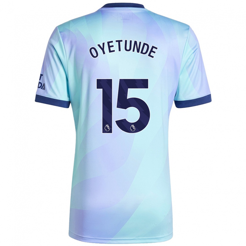 Kandiny Kinderen Daniel Oyetunde #15 Aqua Thuisshirt Derde Tenue 2024/25 T-Shirt België