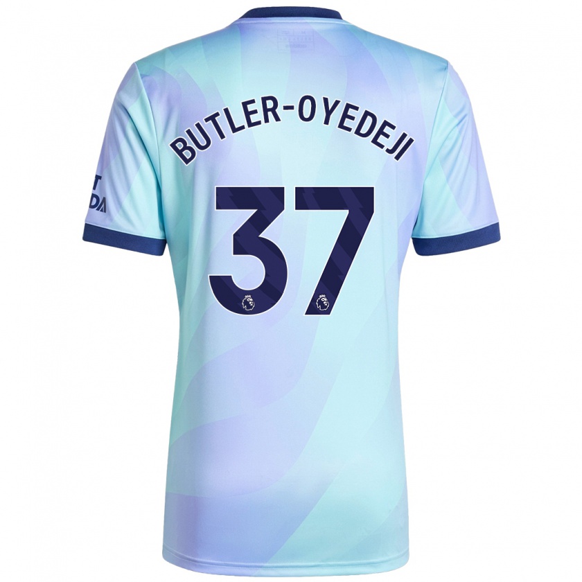 Kandiny Niño Camiseta Nathan Butler-Oyedeji #37 Agua Equipación Tercera 2024/25 La Camisa