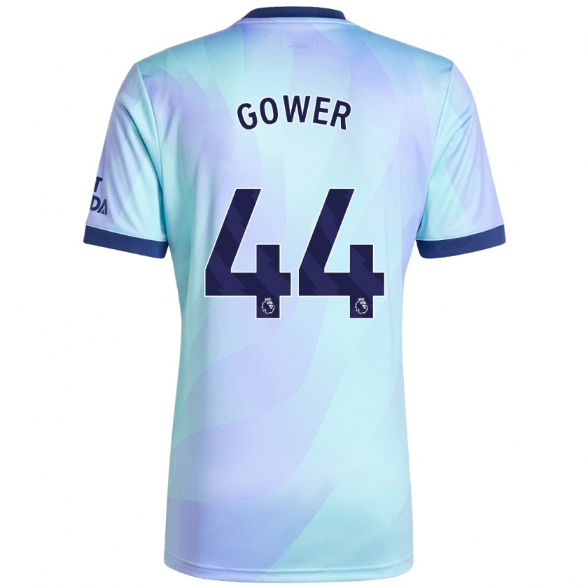 Kandiny Bambino Maglia Jimi Gower #44 Acquamarina Kit Gara Third 2024/25 Maglietta