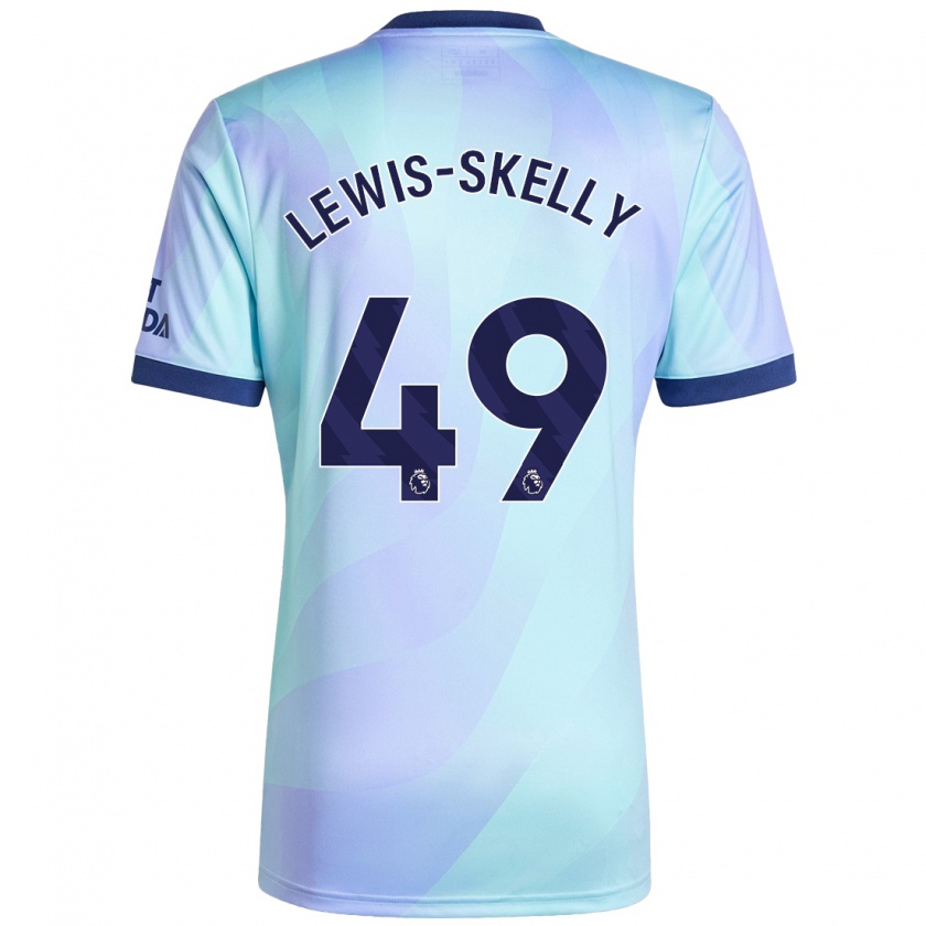 Kandiny Kinderen Myles Lewis-Skelly #49 Aqua Thuisshirt Derde Tenue 2024/25 T-Shirt