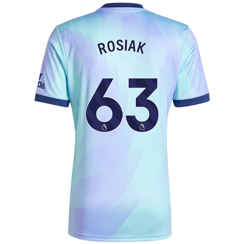 Kandiny Kinderen Michal Rosiak #63 Aqua Thuisshirt Derde Tenue 2024/25 T-Shirt België