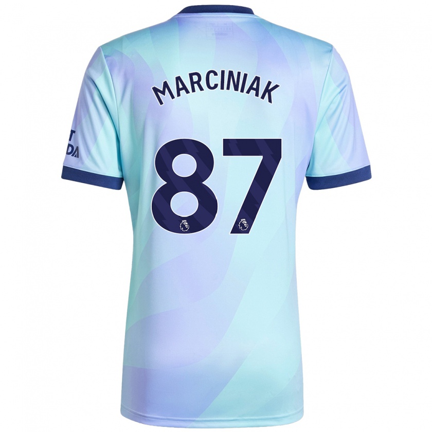 Kandiny Kinderen Alex Marciniak #87 Aqua Thuisshirt Derde Tenue 2024/25 T-Shirt