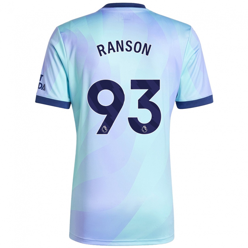 Kandiny Kinder Khari Ranson #93 Aquamarin Ausweichtrikot Trikot 2024/25 T-Shirt Österreich