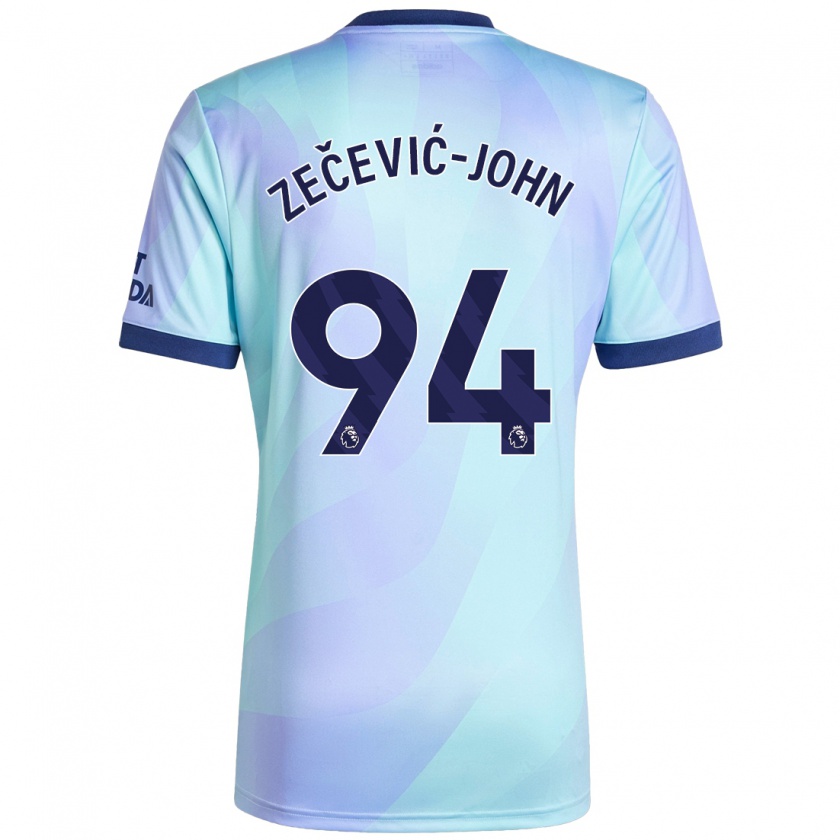 Kandiny Kinder Louis Zečević-John #94 Aquamarin Ausweichtrikot Trikot 2024/25 T-Shirt Österreich