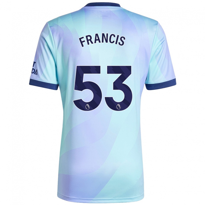 Kandiny Kinderen Jack Henry-Francis #53 Aqua Thuisshirt Derde Tenue 2024/25 T-Shirt