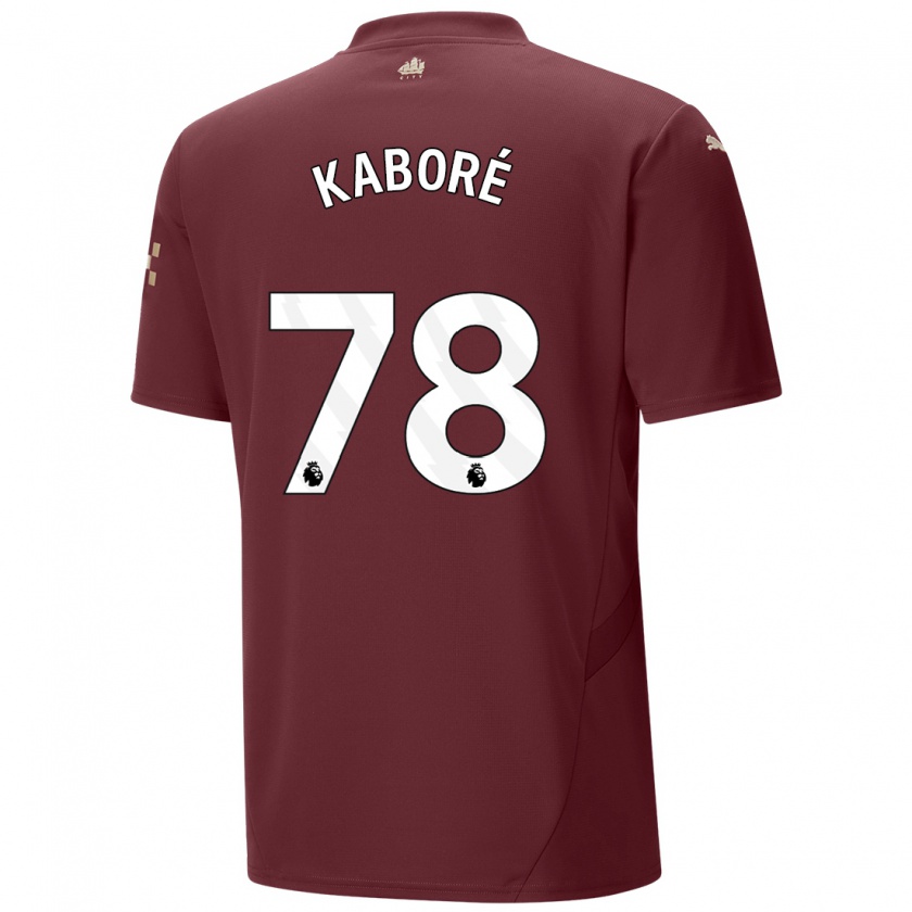 Kandiny Kinder Issa Kaboré #78 Kastanienbraun Ausweichtrikot Trikot 2024/25 T-Shirt Österreich