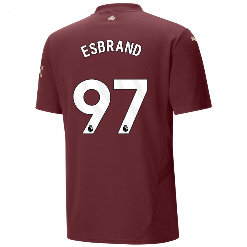 Kandiny Bambino Maglia Josh Wilson-Esbrand #97 Marrone Kit Gara Third 2024/25 Maglietta