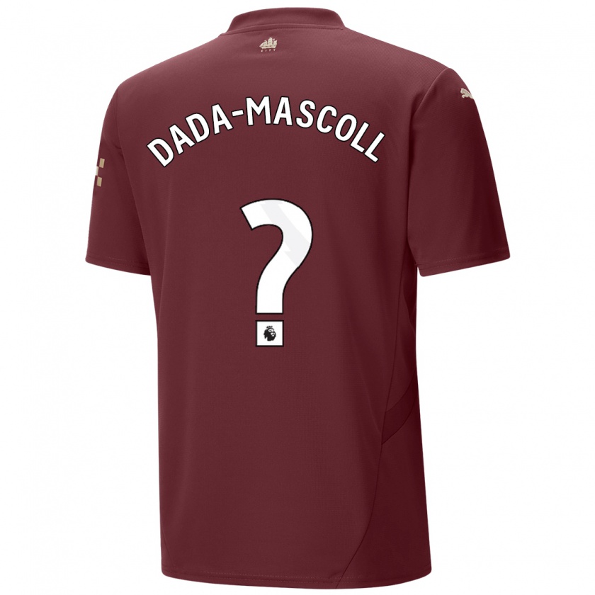 Kandiny Kinderen Isaiah Dada-Mascoll #0 Kastanjebruin Thuisshirt Derde Tenue 2024/25 T-Shirt