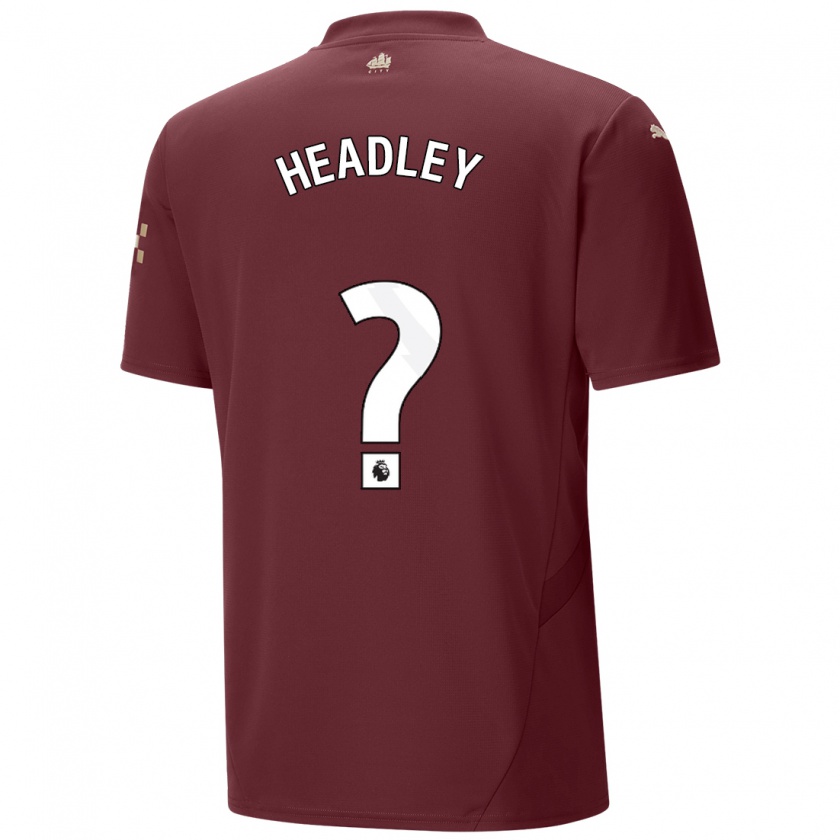 Kandiny Niño Camiseta Dante Headley #0 Granate Equipación Tercera 2024/25 La Camisa México