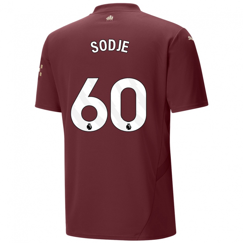 Kandiny Bambino Maglia Tai Sodje #60 Marrone Kit Gara Third 2024/25 Maglietta