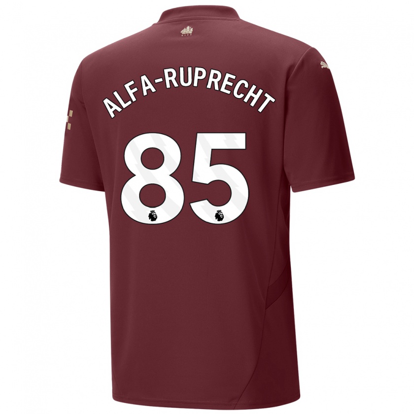 Kandiny Kinderen Farid Alfa-Ruprecht #85 Kastanjebruin Thuisshirt Derde Tenue 2024/25 T-Shirt