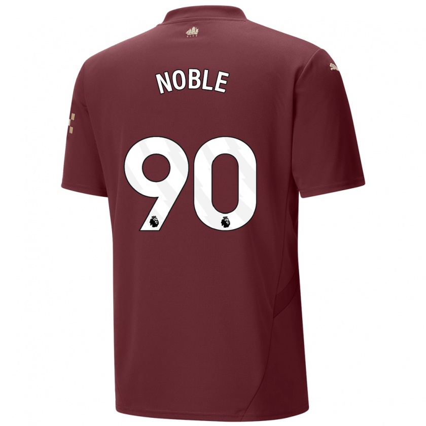 Kandiny Niño Camiseta Kian Noble #90 Granate Equipación Tercera 2024/25 La Camisa