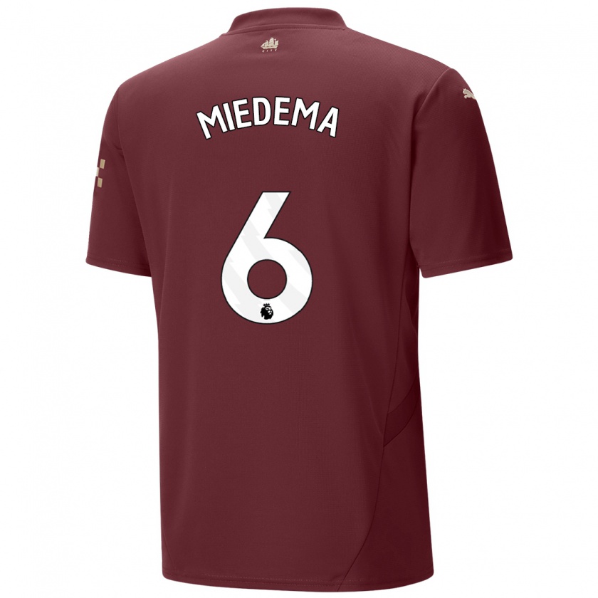 Kandiny Kinderen Vivianne Miedema #6 Kastanjebruin Thuisshirt Derde Tenue 2024/25 T-Shirt