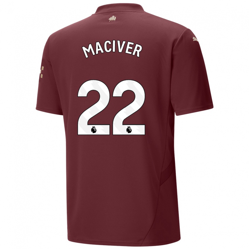 Kandiny Kinderen Sandy Maciver #22 Kastanjebruin Thuisshirt Derde Tenue 2024/25 T-Shirt