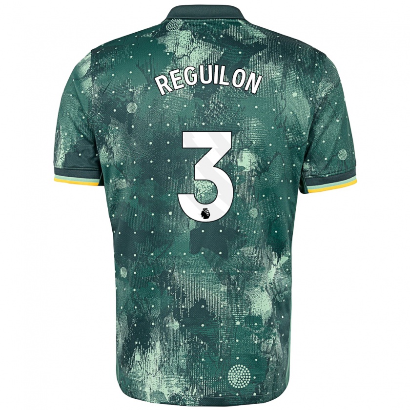 Kandiny Kinderen Sergio Reguilón #3 Muntgroen Thuisshirt Derde Tenue 2024/25 T-Shirt