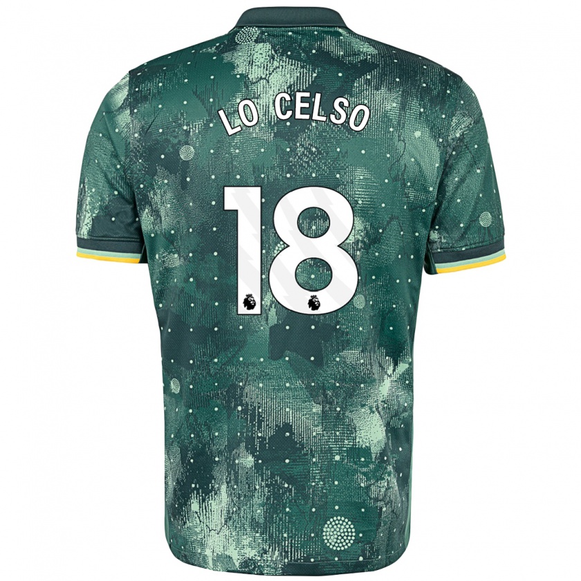 Kandiny Kinderen Giovani Lo Celso #20 Muntgroen Thuisshirt Derde Tenue 2024/25 T-Shirt