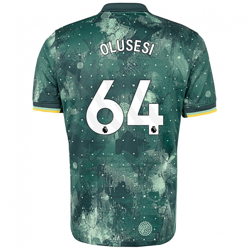 Kandiny Bambino Maglia Callum Olusesi #64 Verde Menta Kit Gara Third 2024/25 Maglietta