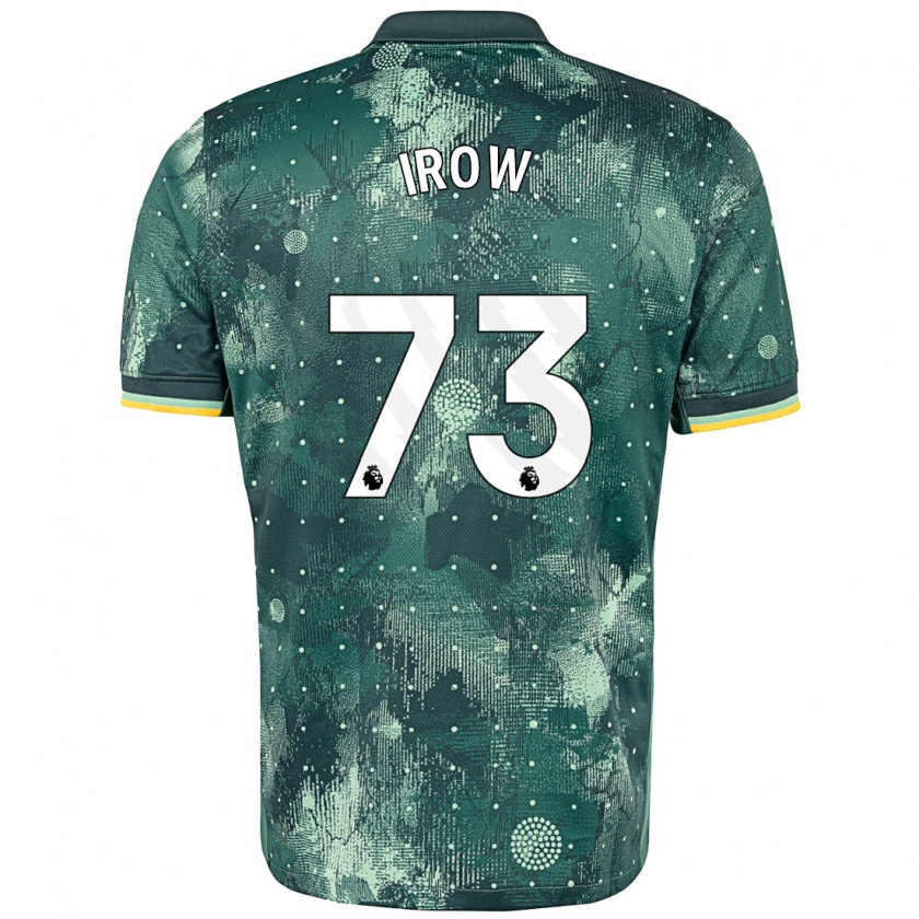 Kandiny Kinderen Oliver Irow #73 Muntgroen Thuisshirt Derde Tenue 2024/25 T-Shirt