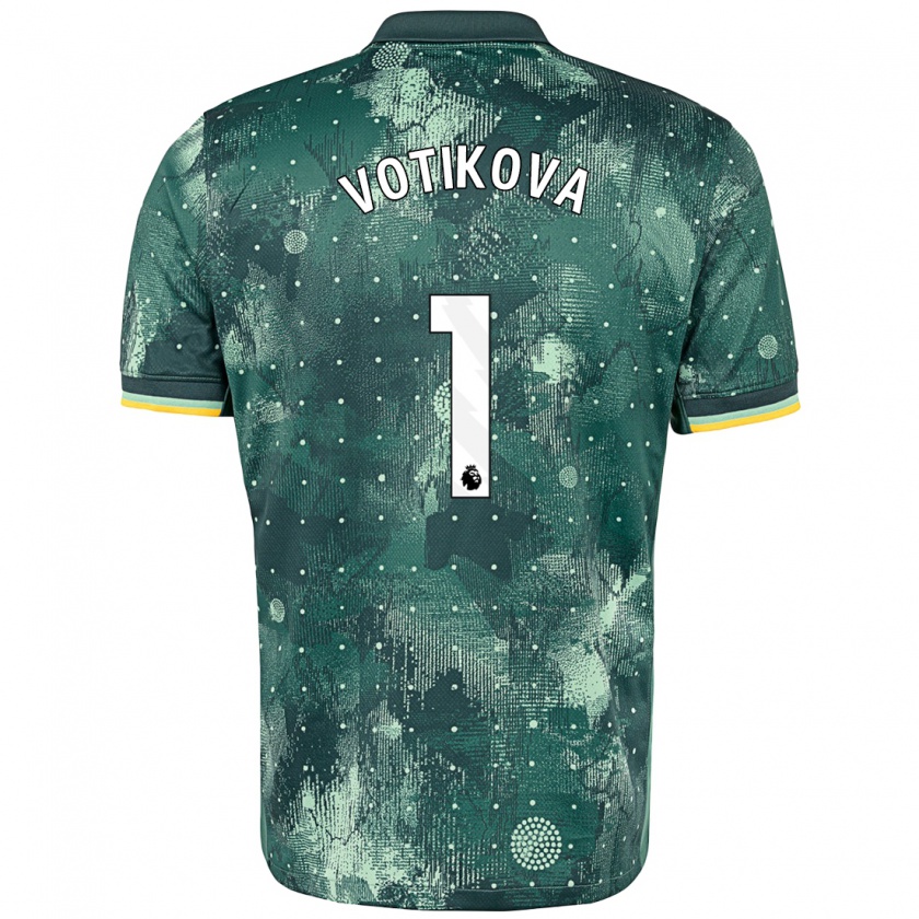 Kandiny Kinderen Barbora Votíková #1 Muntgroen Thuisshirt Derde Tenue 2024/25 T-Shirt