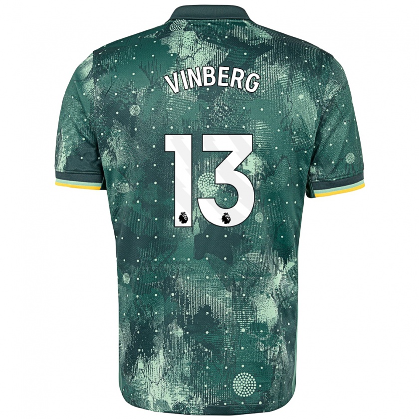 Kandiny Kinderen Matilda Vinberg #13 Muntgroen Thuisshirt Derde Tenue 2024/25 T-Shirt