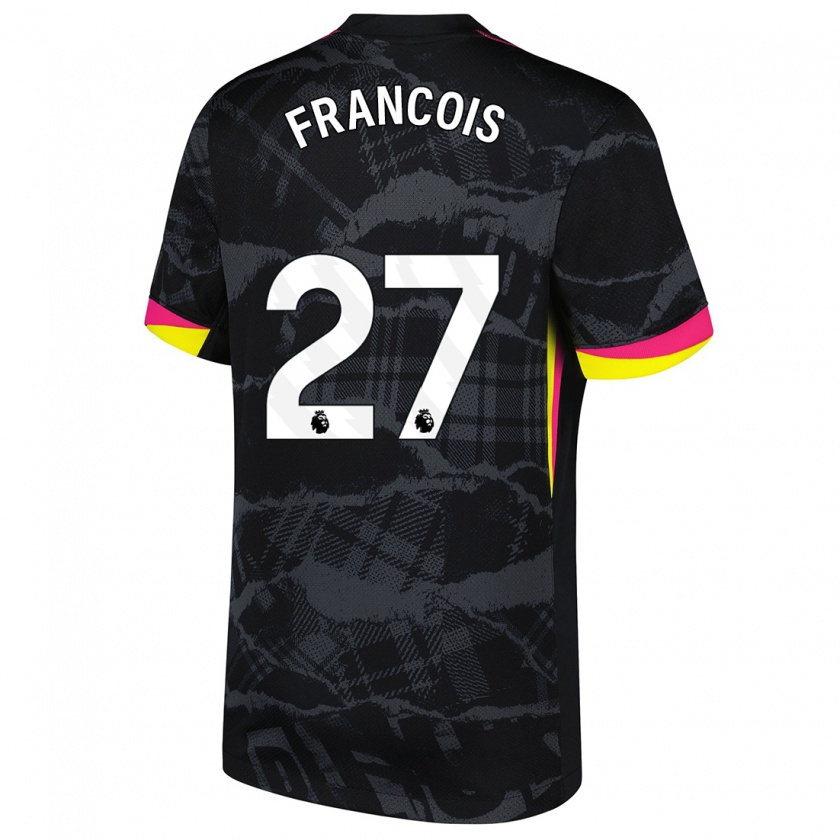 Kandiny Kinder Oriane Jean-François #27 Schwarz Rosa Ausweichtrikot Trikot 2024/25 T-Shirt Österreich