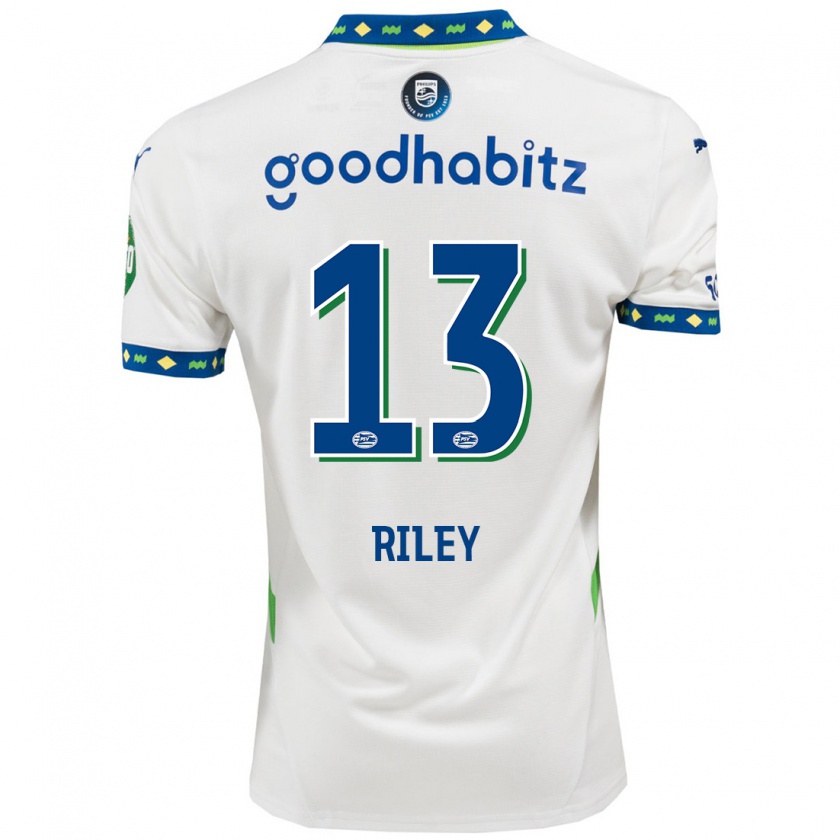 Kandiny Kinder Indiah-Paige Riley #13 Weiß Dunkelblau Ausweichtrikot Trikot 2024/25 T-Shirt Österreich