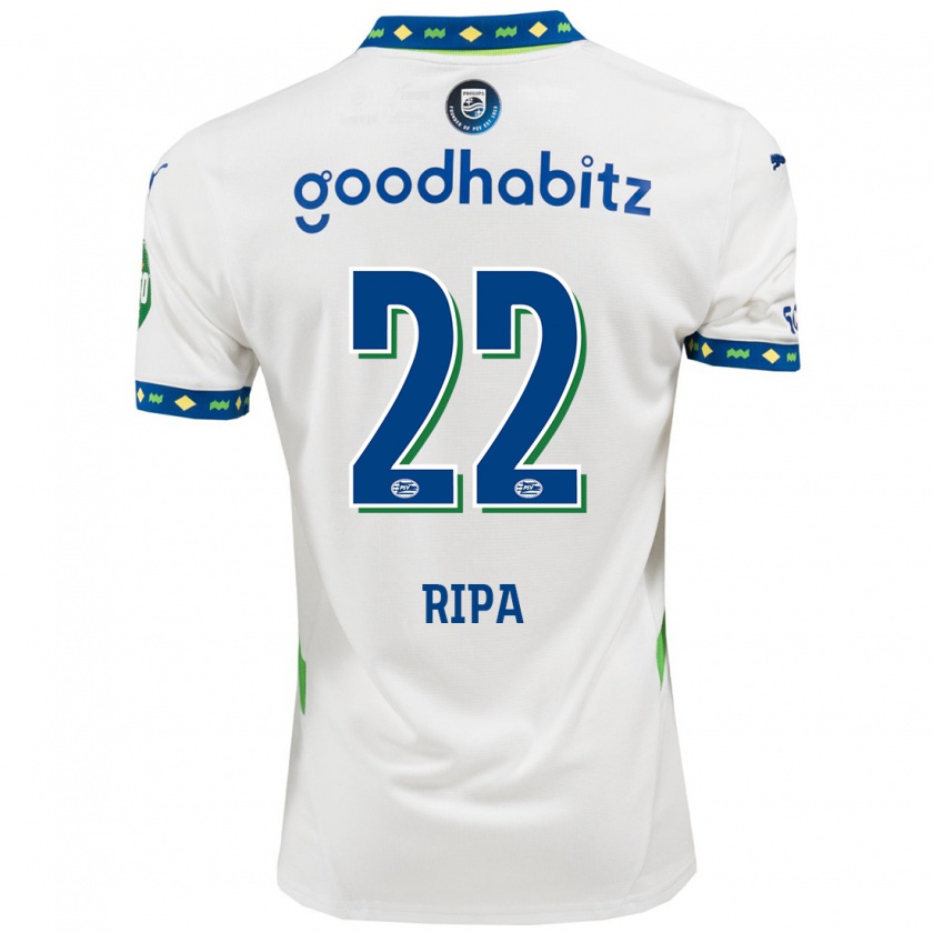 Kandiny Bambino Maglia Chimera Ripa #22 Bianco Blu Scuro Kit Gara Third 2024/25 Maglietta