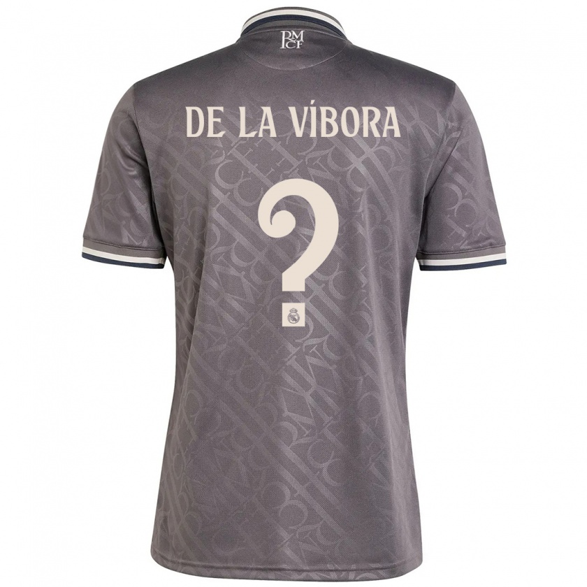 Kandiny Kinderen David De La Víbora #0 Houtskool Thuisshirt Derde Tenue 2024/25 T-Shirt