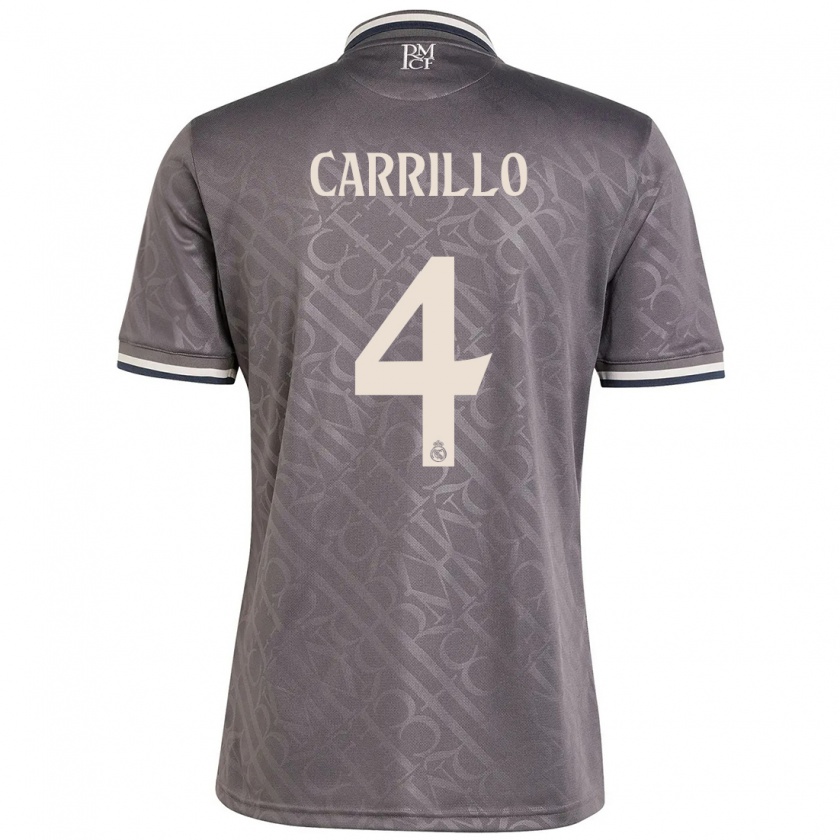 Kandiny Kinder Álvaro Carrillo #4 Anthrazit Ausweichtrikot Trikot 2024/25 T-Shirt Österreich