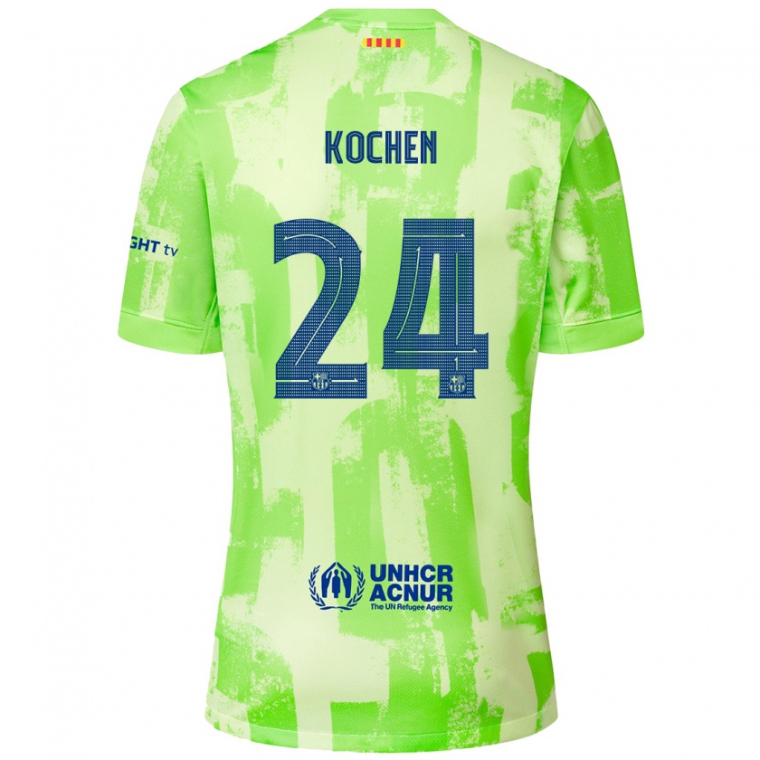 Kandiny Kinderen Diego Kochen #24 Limoen Thuisshirt Derde Tenue 2024/25 T-Shirt