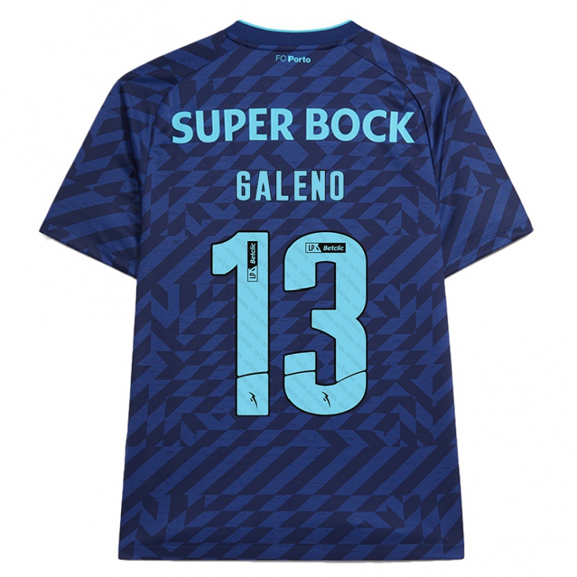 Kandiny Bambino Maglia Galeno #13 Blu Navy Kit Gara Third 2024/25 Maglietta