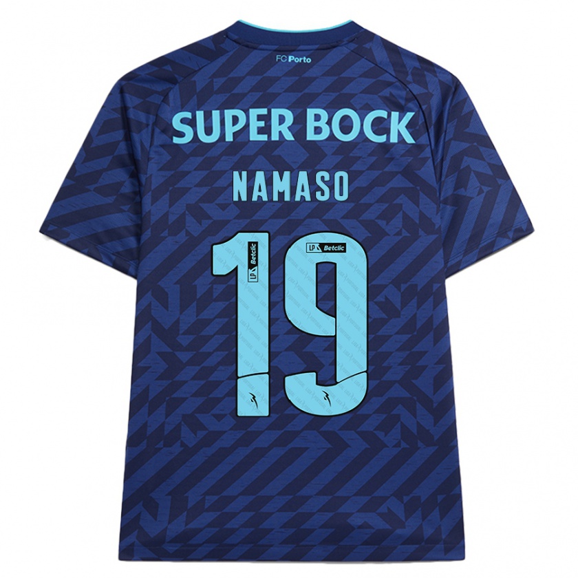 Kandiny Bambino Maglia Danny Namaso #19 Blu Navy Kit Gara Third 2024/25 Maglietta