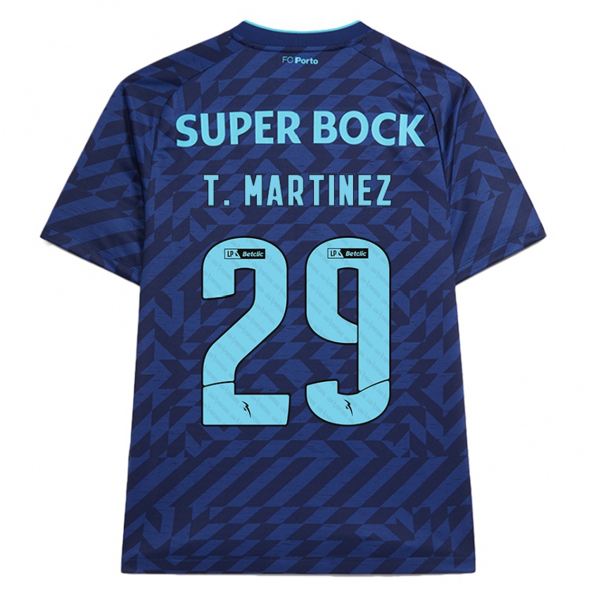 Kandiny Kinderen Toni Martínez #29 Marineblauw Thuisshirt Derde Tenue 2024/25 T-Shirt