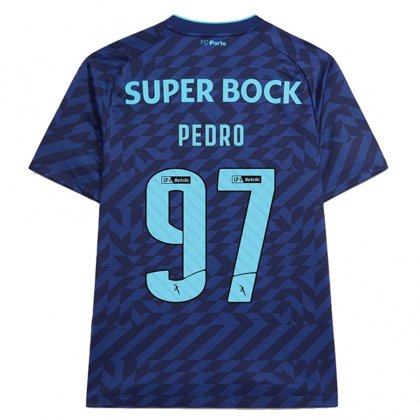 Kandiny Bambino Maglia Zé Pedro #97 Blu Navy Kit Gara Third 2024/25 Maglietta