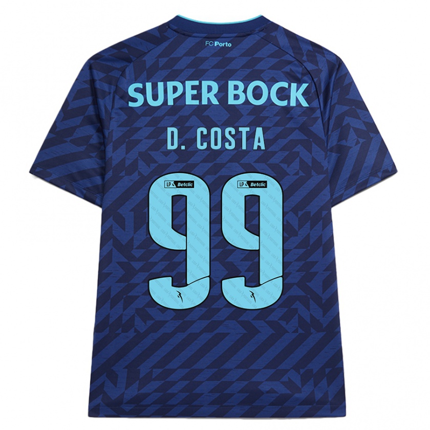 Kandiny Bambino Maglia Diogo Costa #99 Blu Navy Kit Gara Third 2024/25 Maglietta