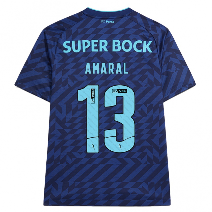 Kandiny Bambino Maglia Fábio Amaral #13 Blu Navy Kit Gara Third 2024/25 Maglietta