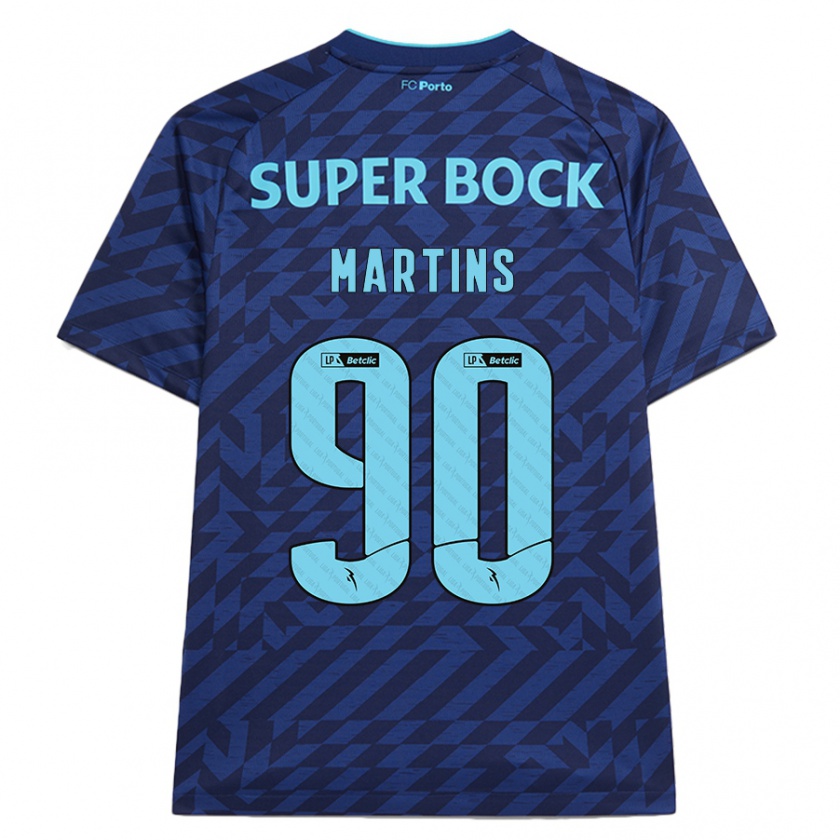 Kandiny Bambino Maglia Gil Martins #90 Blu Navy Kit Gara Third 2024/25 Maglietta