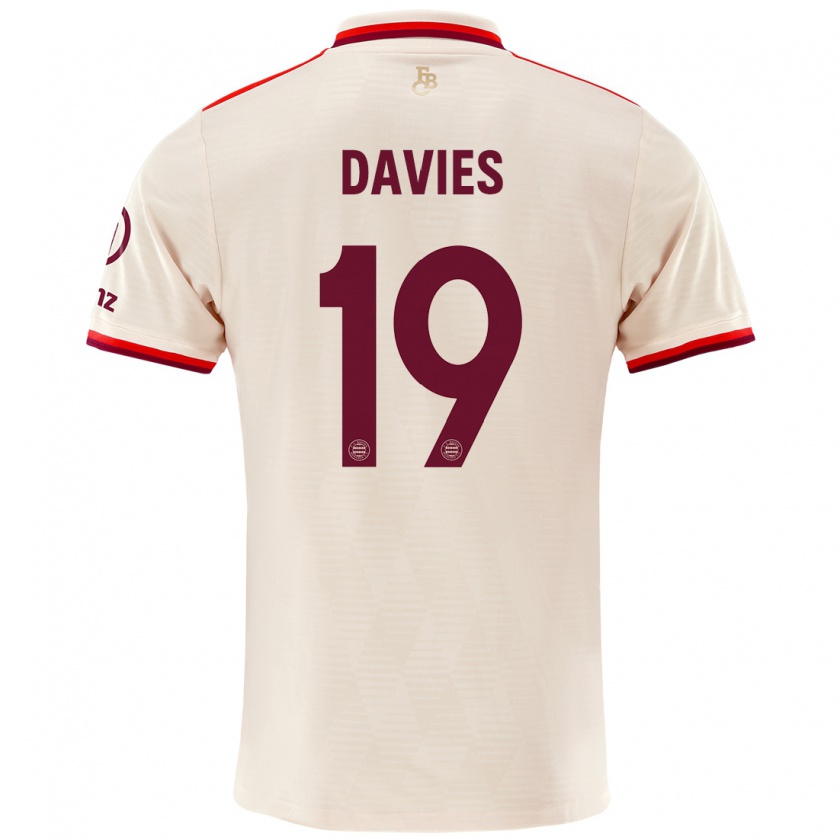 Kandiny Bambino Maglia Alphonso Davies #19 Lino Kit Gara Third 2024/25 Maglietta