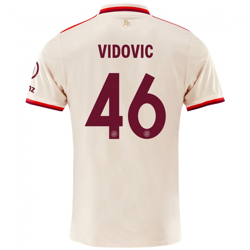 Kandiny Bambino Maglia Gabriel Vidovic #46 Lino Kit Gara Third 2024/25 Maglietta