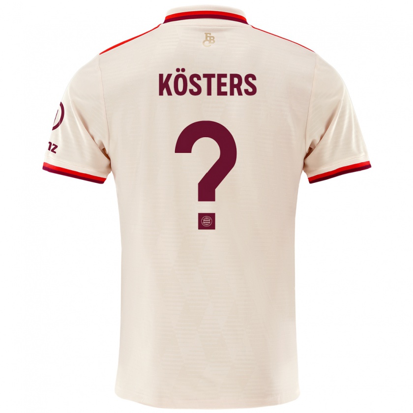 Kandiny Bambino Maglia Matthias Kösters #0 Lino Kit Gara Third 2024/25 Maglietta