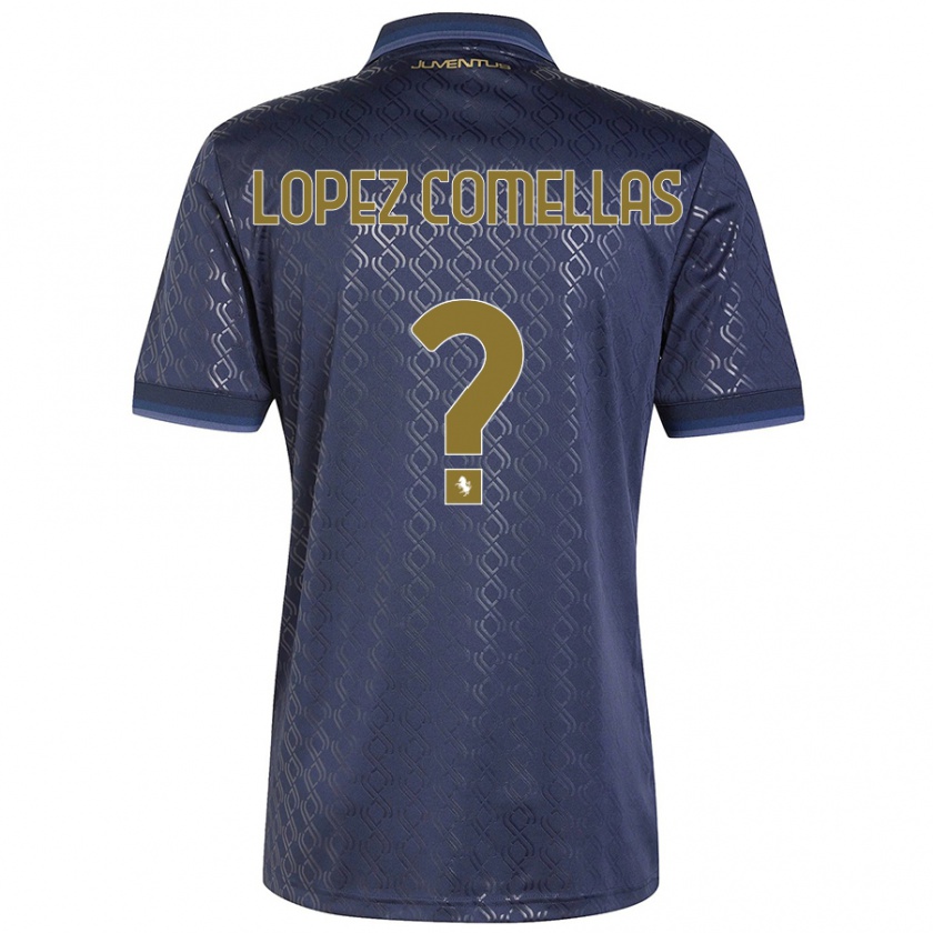 Kandiny Bambino Maglia Ivan Lopez Comellas #0 Blu Navy Kit Gara Third 2024/25 Maglietta