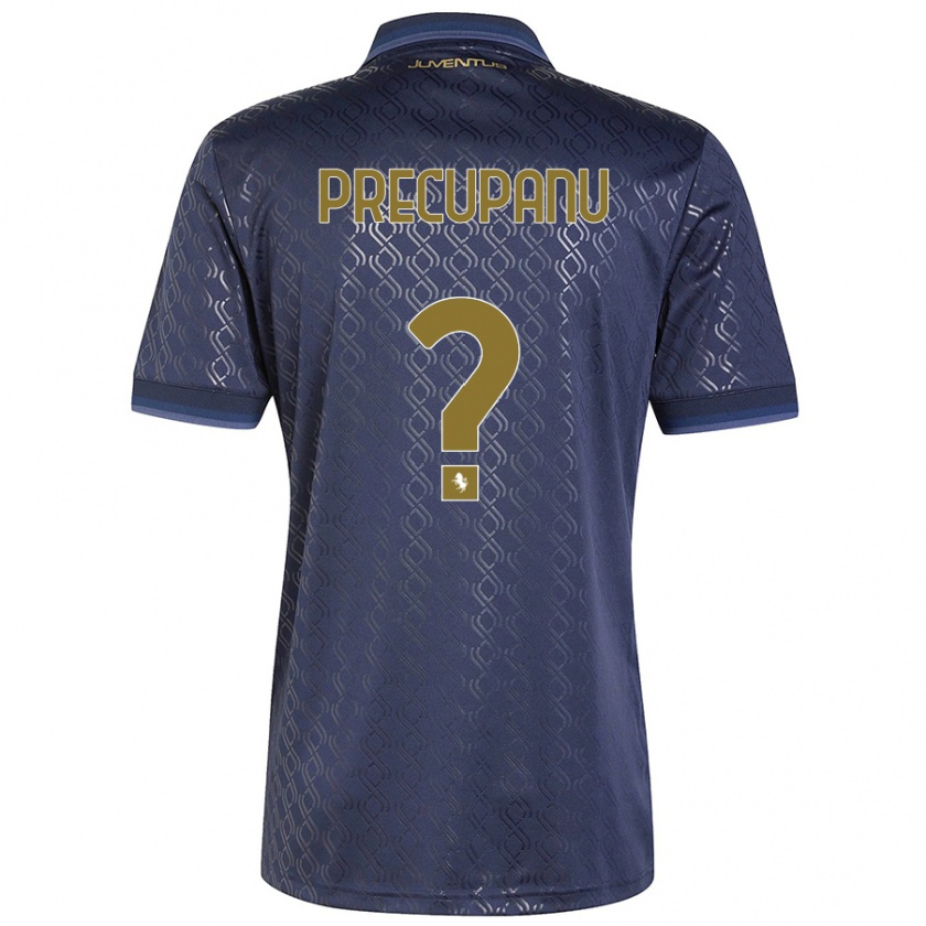 Kandiny Bambino Maglia Stefano Precupanu #0 Blu Navy Kit Gara Third 2024/25 Maglietta