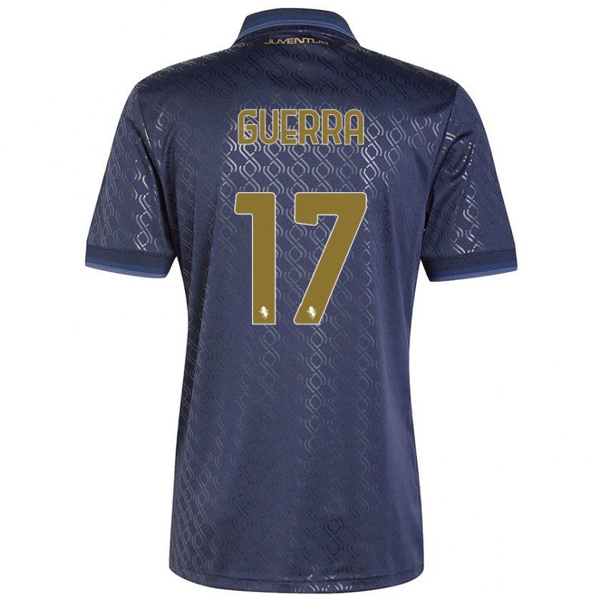 Kandiny Bambino Maglia Simone Guerra #17 Blu Navy Kit Gara Third 2024/25 Maglietta