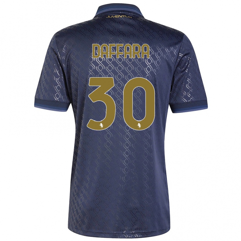 Kandiny Niño Camiseta Giovanni Daffara #30 Azul Marino Equipación Tercera 2024/25 La Camisa