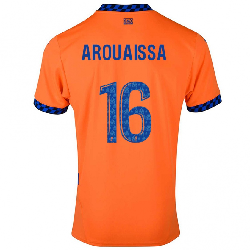 Kandiny Kinderen Ines Arouaissa #16 Oranje Donkerblauw Thuisshirt Derde Tenue 2024/25 T-Shirt