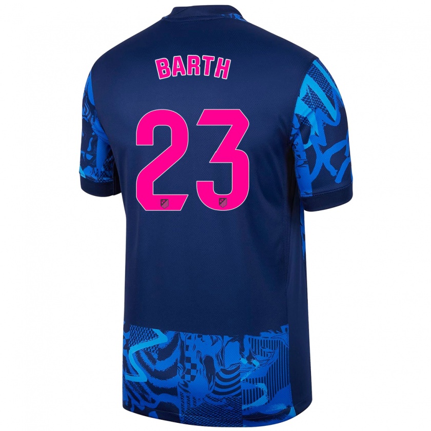 Kandiny Niño Camiseta Merle Barth #23 Azul Real Equipación Tercera 2024/25 La Camisa