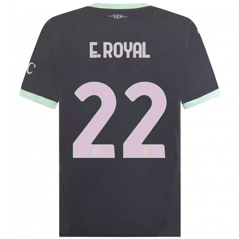 Kandiny Kinderen Emerson Royal #22 Grijs Thuisshirt Derde Tenue 2024/25 T-Shirt